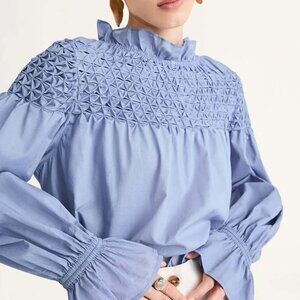 Perfect Merlette Majorelle Top Light Blue Size Small